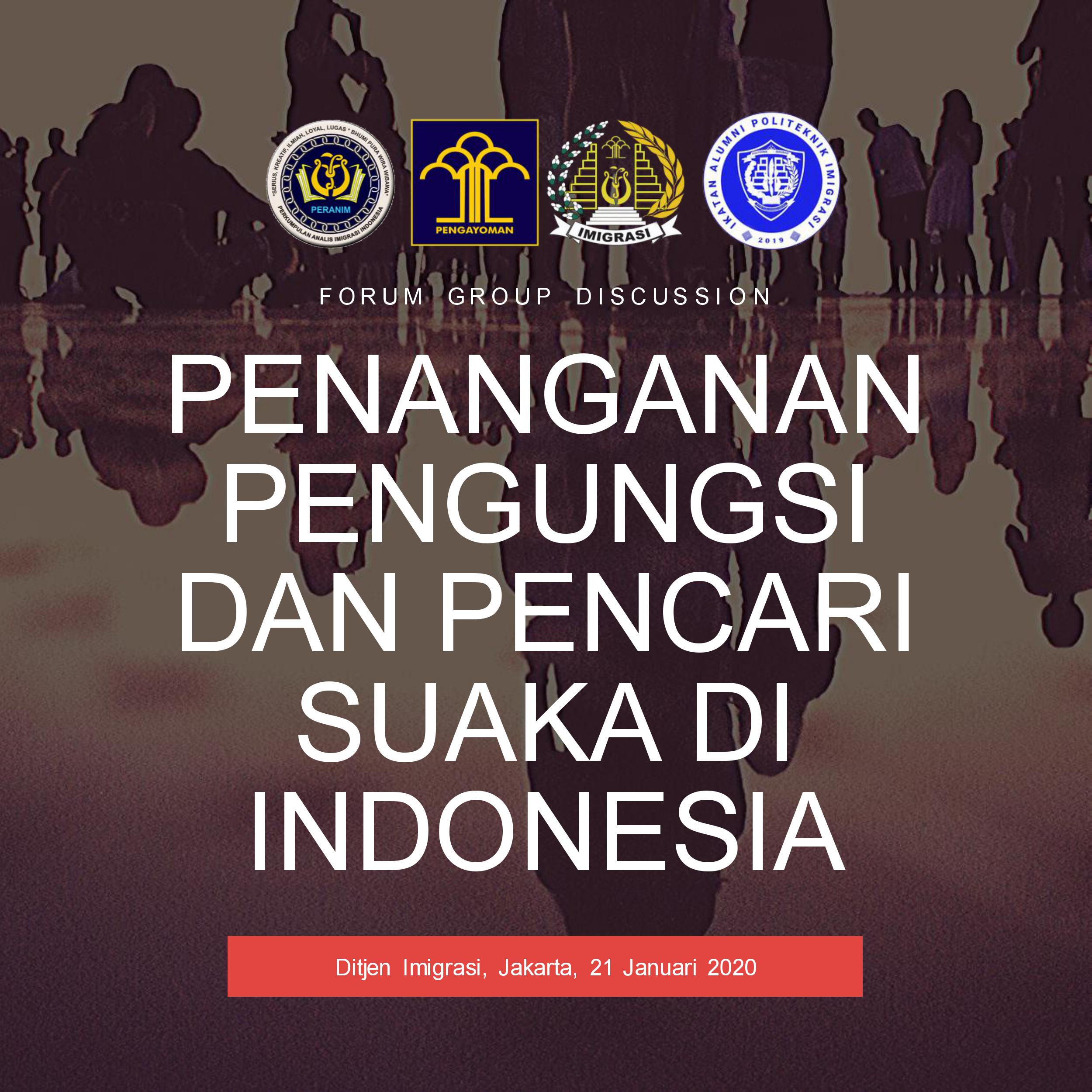 Besok Hari Ditjen Imigrasi Adakan FGD: Penanganan Pengungsi dan Pencari Suaka di Indonesia