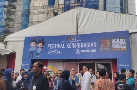 Suasana Festival Keimigrasian 2020 di Gedung Pusat BRI, Jalan Jenderal Sudirman, Jakarta, Sabtu (18/1/2020)(Kompas.com/ Nicholas Ryan Aditya)