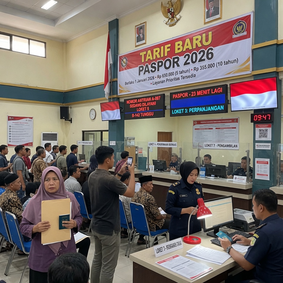 Kantor Imigrasi di Sumsel Terapkan Tarif Baru Paspor 2026